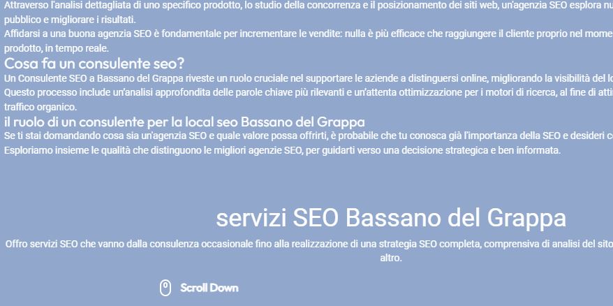 SEO Bassano del Grappa